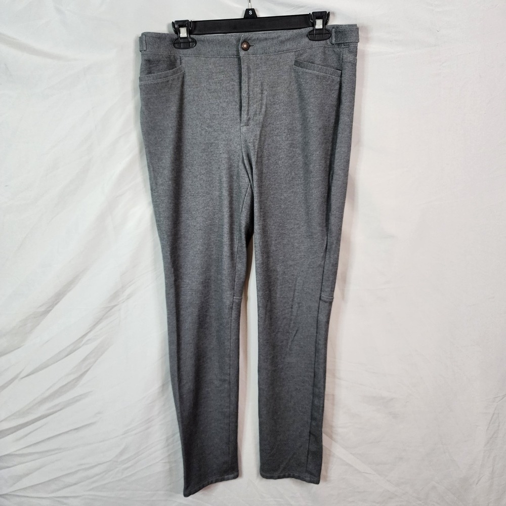 TALBOTS Size 8 Lexington Pant Heathered Melange Textured Ponte Knit Ankle Pants
